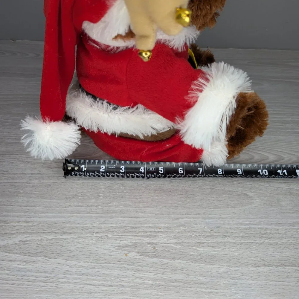 PBC Jethro Moose Sings Jingle Bell Rock Animated Plush Moose Santa Outfit WORKS